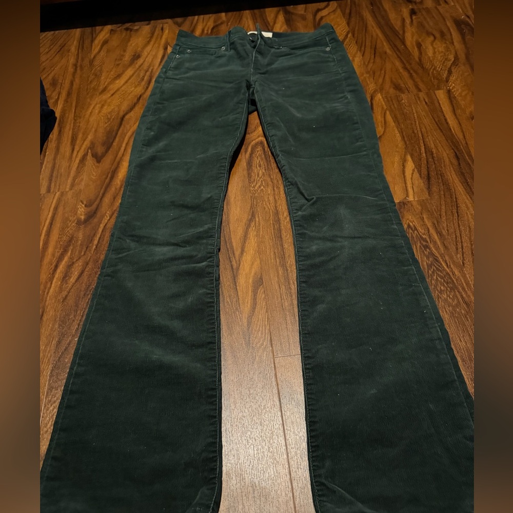 Dark green corduroy pants